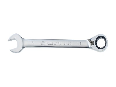 Ключ трещоточный комбинированный с флажковым переключением 10 мм.