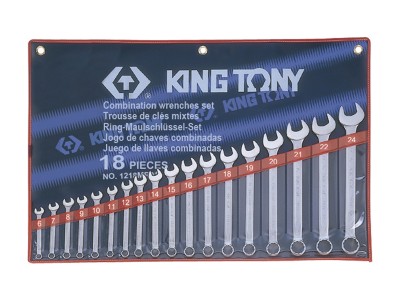 KING TONY Комплект комбинированных ключей 18 пр